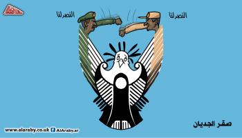 كاريكاتير صقر الجديان السودان / المهندي